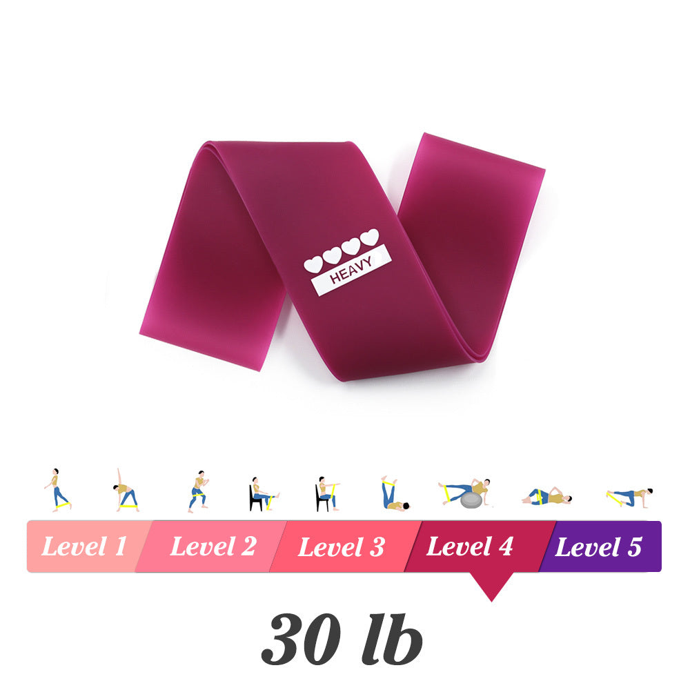 Yoga Resistance Bands for Indoor and Outdoor Fitness - Pilates Training Elastic Bands (0.35mm-1.1mm)