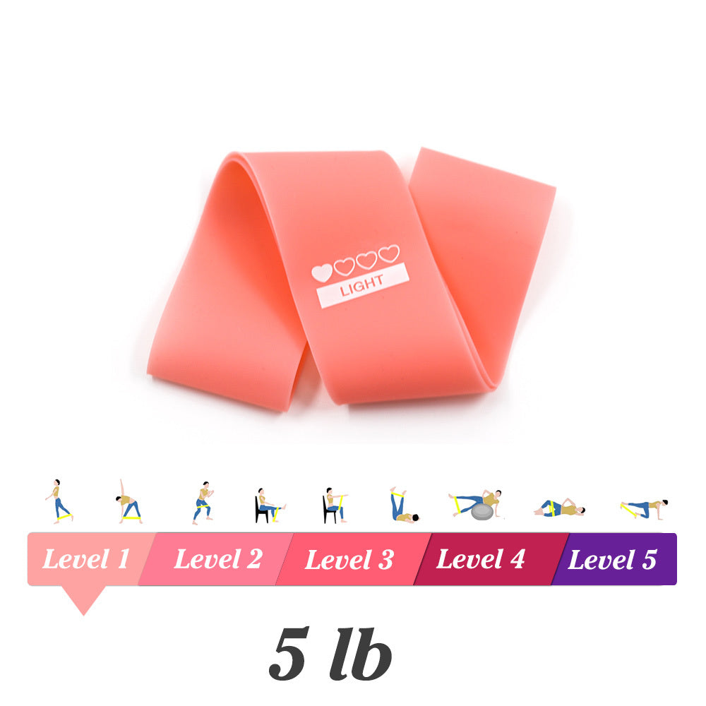 Yoga Resistance Bands for Indoor and Outdoor Fitness - Pilates Training Elastic Bands (0.35mm-1.1mm)