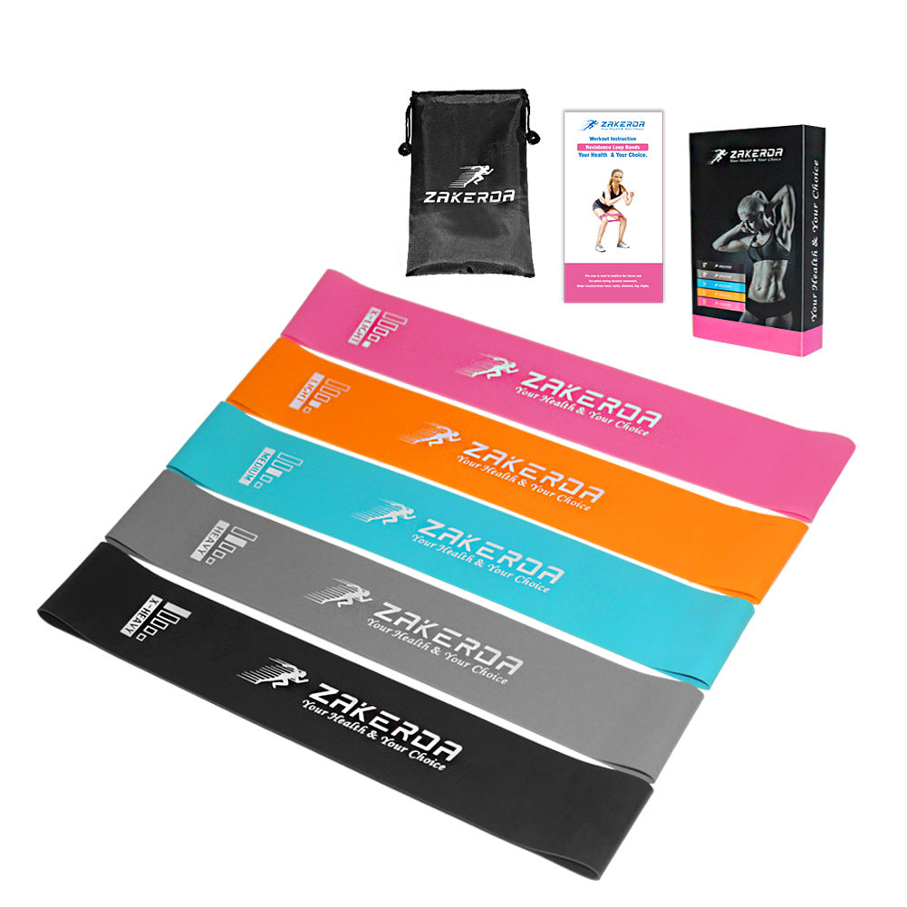 Yoga Resistance Bands for Indoor and Outdoor Fitness - Pilates Training Elastic Bands (0.35mm-1.1mm)